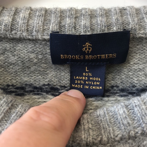 Brooks Brother Fair Isle Sweater - Large - Picture 2 of 8